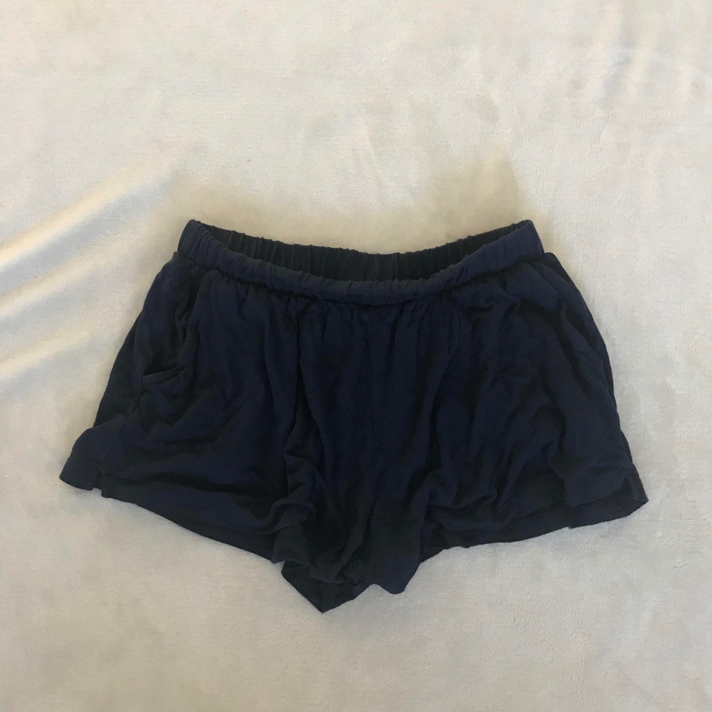5/$15 Navy Blue Soft Shorts w/ Pockets